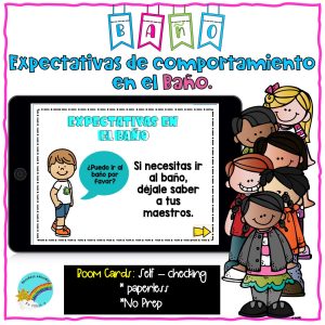 BoomCards Interactivo de las Expectativas en el Baño