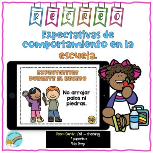 Boom Cards Interactivo de las Expectativas en el Recreo