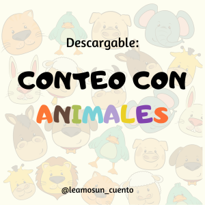 Conteo con animales con números del 1- 15