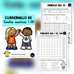 Cuadernillo-Familias numéricas (del 1 al 100)