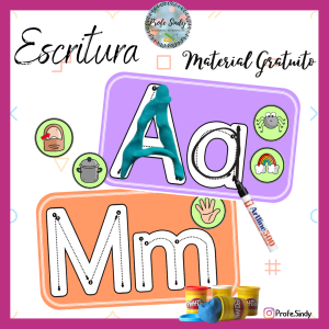 Escritura de vocales y letras