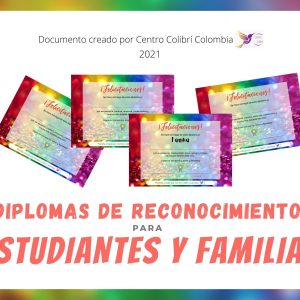 Diplomas de Reconocimiento para Estudiantes y Familias