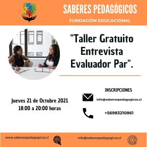 Webinar: Taller Orientaciones Didácticas y Pedagógicas para la Entrevista Evaluador Par