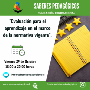 Webinar: Evaluación para el aprendizaje en el marco de la normativa vigente.