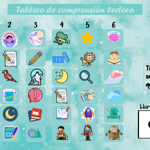 Tablero de comprensión lectora