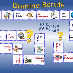 Dominó Profesiones en Alemán
