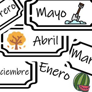 Días de la semana y meses del año