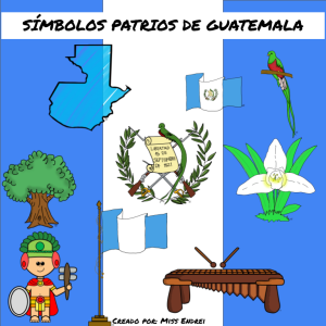 Clip art de simbolos patrios de Guatemala