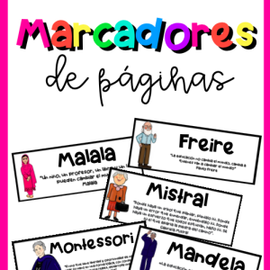 Marcadores de páginas "Grandes educadores y educadoras