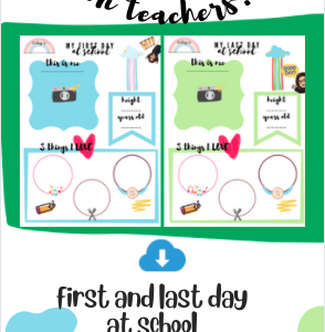 First and last day of school