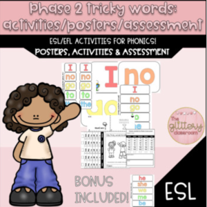 Actividades Phonics Phase 2 para Inglés