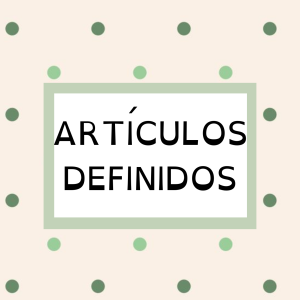 Articulos definidos