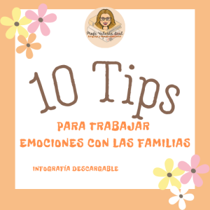 Infografía 10 Tips para trabajar emociones con las familias