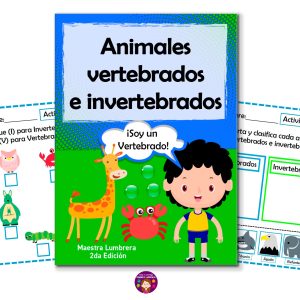 Animales Vertebrados e Invertebrados: Actividades variadas