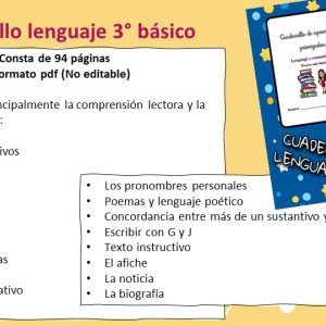 cuadernillo Lenguaje 3°