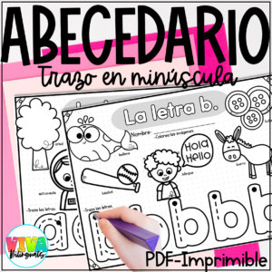 Abecedario | Color and Trace the Spanish Alphabet | Lowercase