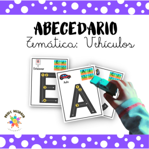 ABECEDARIO con temática de vehículos