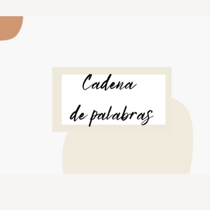 Cadena de palabras