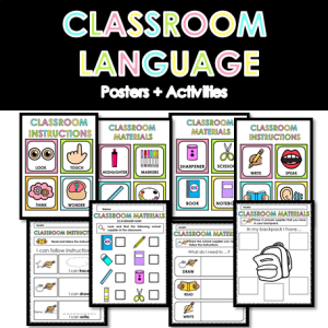 Classroom Language ( Posters + Activities)