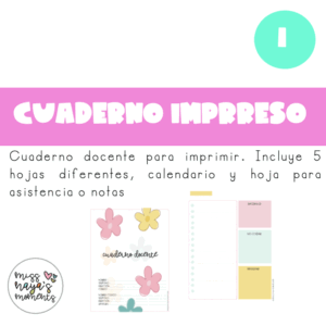 Cuaderno docente para imprimir