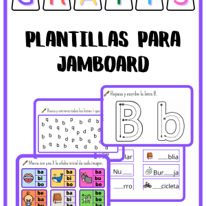 Plantillas de actividades de la letra B para JAMBOARD