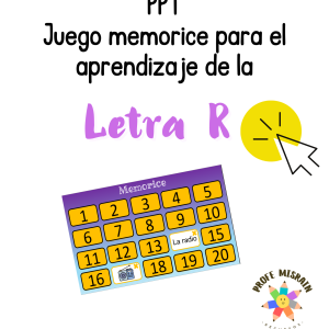 PPT Juego memorice para el aprendizaje de la letra R