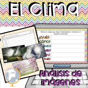 Introducción al tema del clima analizando imágenes