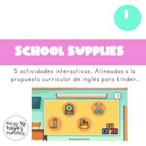 SCHOOL SUPPLIES INTERACTIVO