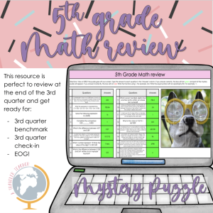 5th grade math review 3rd quarter test prep