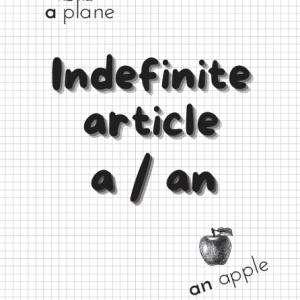 Indefinite article a/an (5 pages)