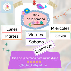 DÍAS DE LA SEMANA/RUTINA DIARIA
