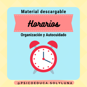 HORARIOS: Personal, Laboral y Académico