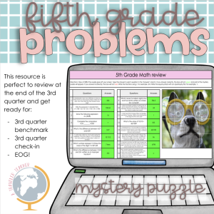 5th grade math review 3rd quarter test prep