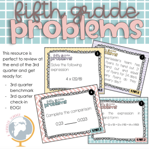 5th grade math review 3rd quarter test prep