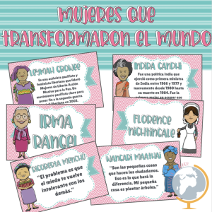 Pósters mujeres que transformaron el mundo