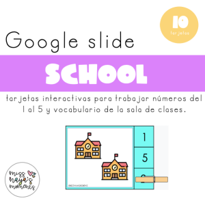 SCHOOL SUPPLIES TARJETAS