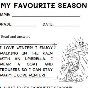 My favourite season - Reading comprehension