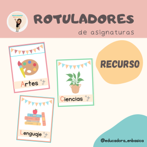 Rotuladores de asignaturas