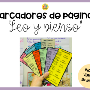 Marcadores de páginas "Leo y pienso"