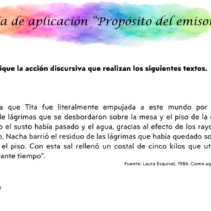 Ejercitación Propósito de emisor