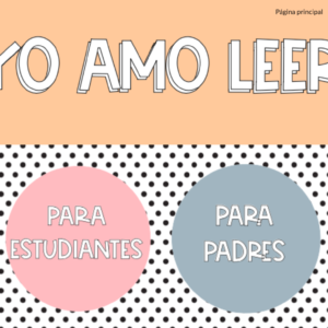 🧡 📔 Website "¡Amo leer!" Fomento lector para el hogar 📔 🧡