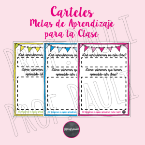 ✨Poster Metas de Aprendizaje✨