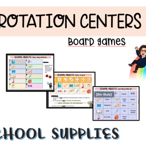 School supplies board games