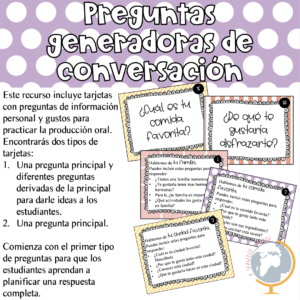 Preguntas generadoras de conversación