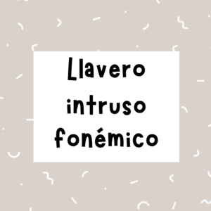 Llavero intruso fonémico