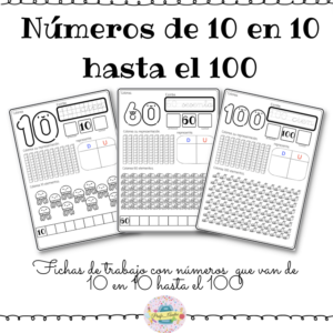 Números de 10 en 10 hasta 100