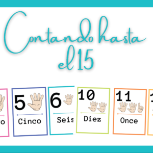 Contemos números hasta el 15 📚😍