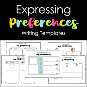 Expressing Preferences Writing Templates