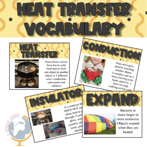 Heat transfer vocabulary flash cards