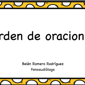 Ordenando oraciones